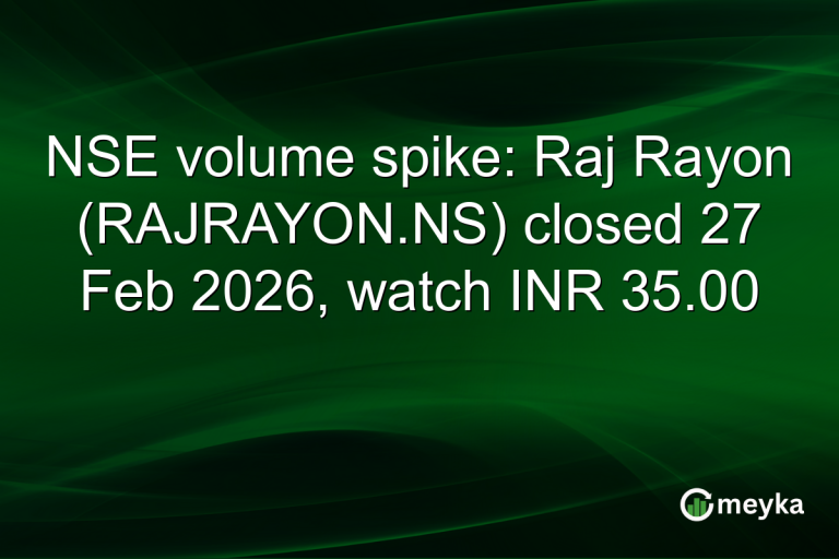 NSE volume spike: Raj Rayon (RAJRAYON.NS) closed 27 Feb 2026, watch INR 35.00