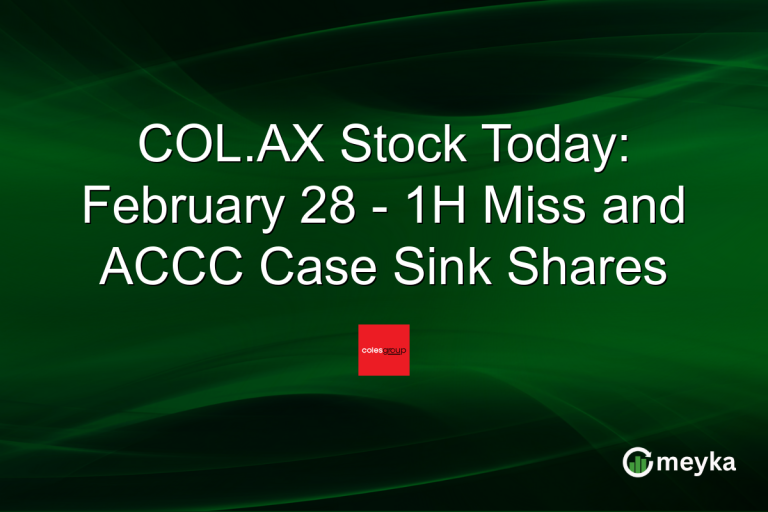 COL.AX Stock Today: February 28 - 1H Miss and ACCC Case Sink Shares