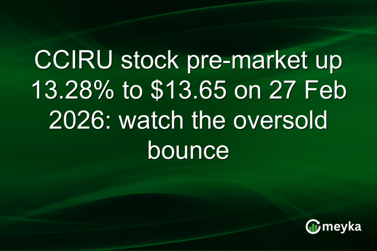 CCIRU stock pre-market up 13.28% to $13.65 on 27 Feb 2026: watch the oversold bounce