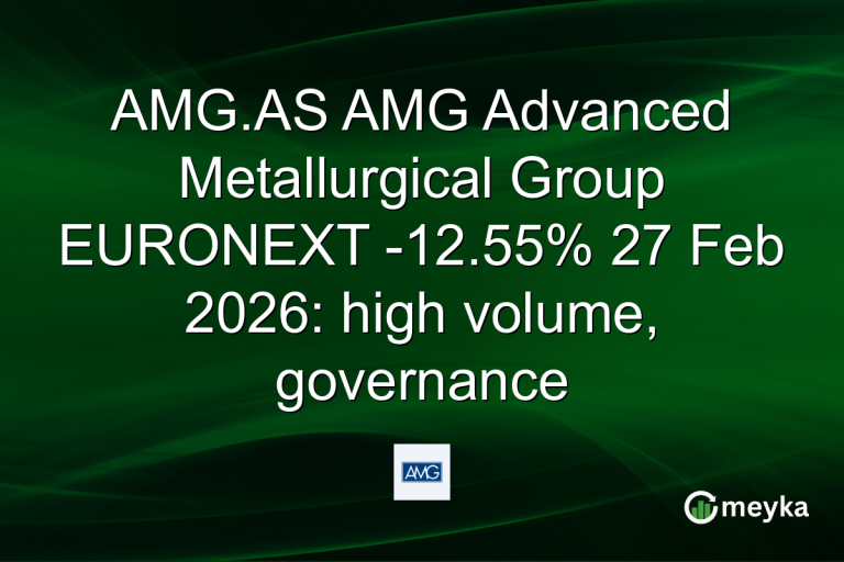 AMG.AS AMG Advanced Metallurgical Group EURONEXT -12.55% 27 Feb 2026: high volume, governance