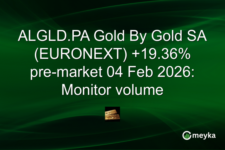 ALGLD.PA Gold By Gold SA (EURONEXT) +19.36% pre-market 04 Feb 2026: Monitor volume