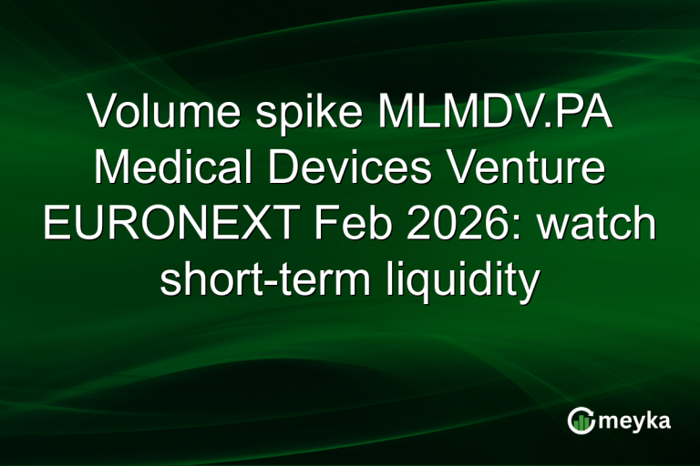 Volume spike MLMDV.PA Medical Devices Venture EURONEXT Feb 2026: watch short-term liquidity