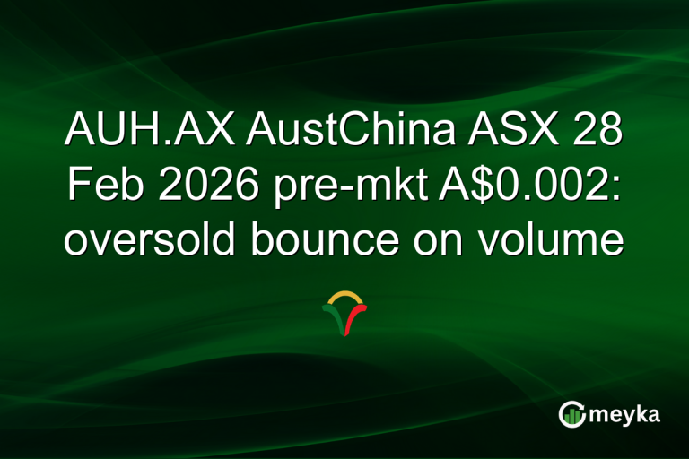 AUH.AX AustChina ASX 28 Feb 2026 pre-mkt A$0.002: oversold bounce on volume