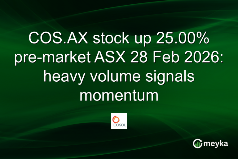 COS.AX stock up 25.00% pre-market ASX 28 Feb 2026: heavy volume signals momentum