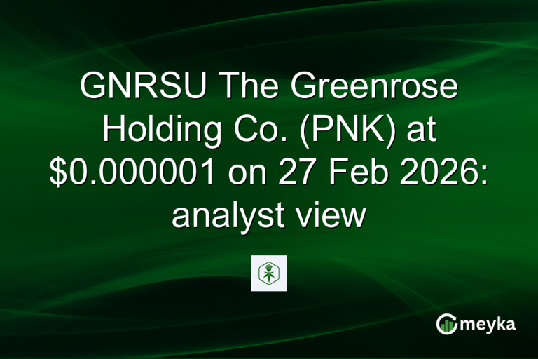 GNRSU The Greenrose Holding Co. (PNK) at $0.000001 on 27 Feb 2026: analyst view