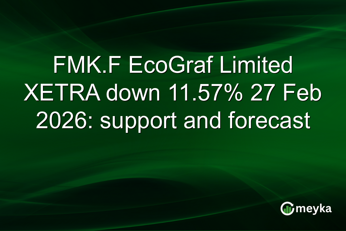 FMK.F EcoGraf Limited XETRA down 11.57% 27 Feb 2026: support and forecast