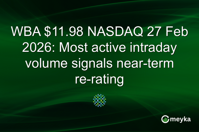 WBA $11.98 NASDAQ 27 Feb 2026: Most active intraday volume signals near-term re-rating