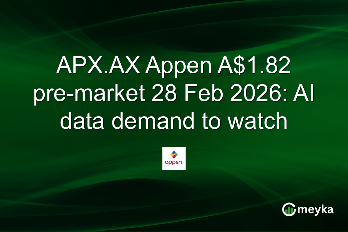 APX.AX Appen A$1.82 pre-market 28 Feb 2026: AI data demand to watch