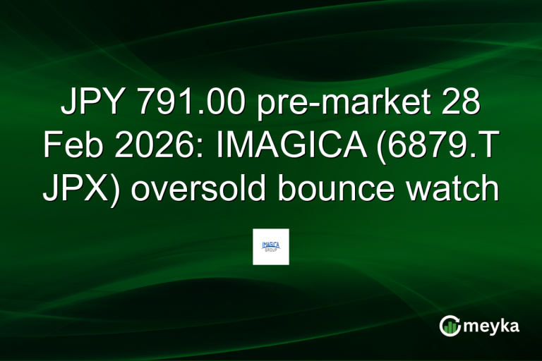 JPY 791.00 pre-market 28 Feb 2026: IMAGICA (6879.T JPX) oversold bounce watch