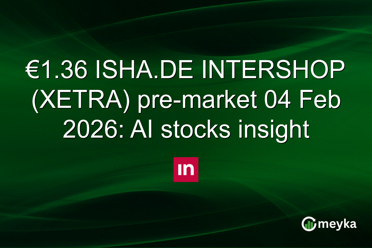€1.36 ISHA.DE INTERSHOP (XETRA) pre-market 04 Feb 2026: AI stocks insight