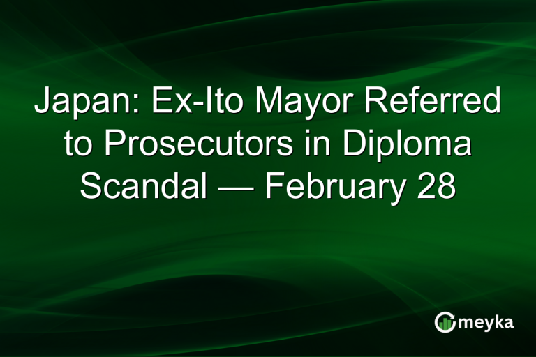 Japan: Ex-Ito Mayor Referred to Prosecutors in Diploma Scandal — February 28