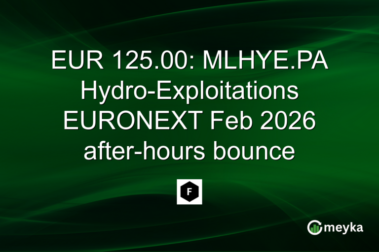 EUR 125.00: MLHYE.PA Hydro-Exploitations EURONEXT Feb 2026 after-hours bounce