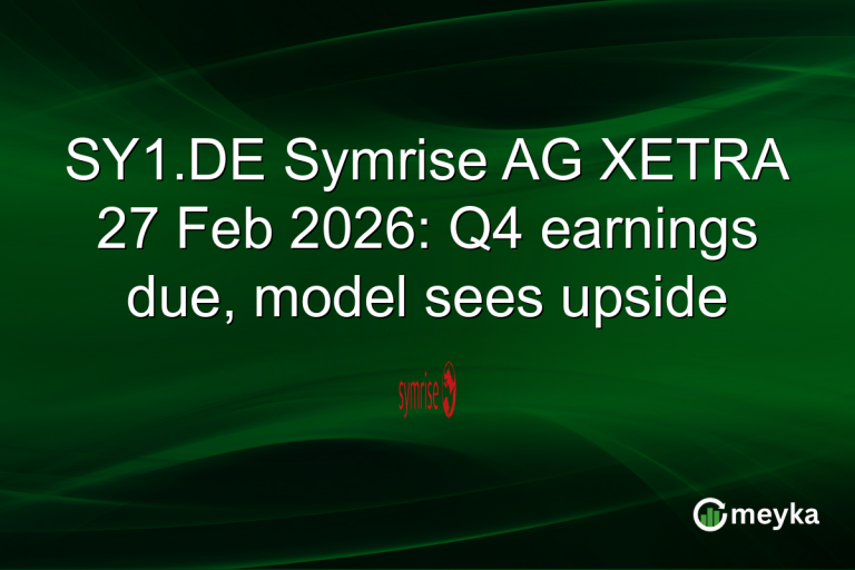 SY1.DE Symrise AG XETRA 27 Feb 2026: Q4 earnings due, model sees upside