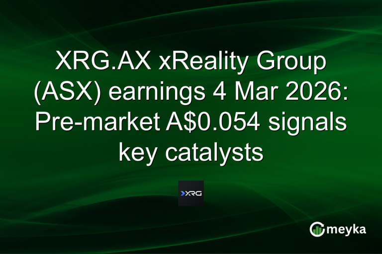 XRG.AX xReality Group (ASX) earnings 4 Mar 2026: Pre-market A$0.054 signals key catalysts