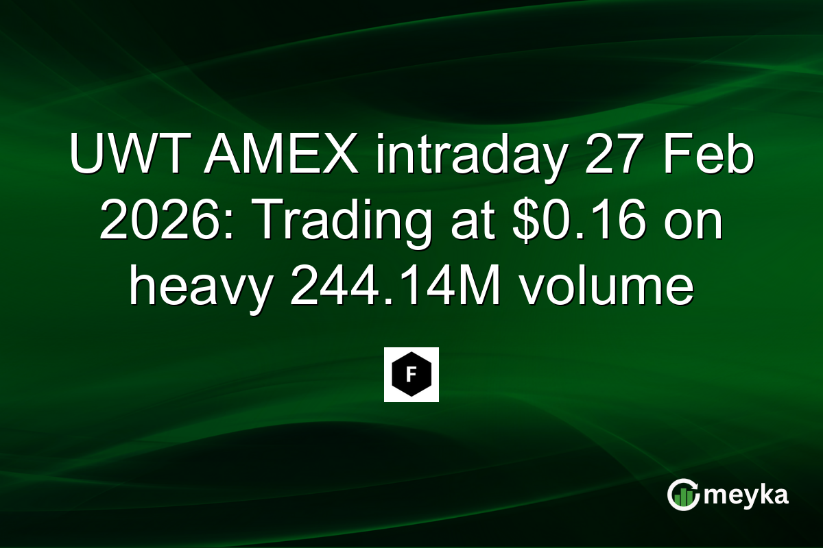 UWT AMEX intraday 27 Feb 2026: Trading at $0.16 on heavy 244.14M volume