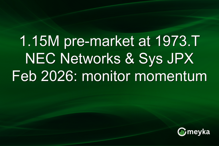 1.15M pre-market at 1973.T NEC Networks & Sys JPX Feb 2026: monitor momentum