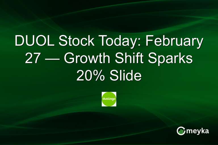 DUOL Stock Today: February 27 — Growth Shift Sparks 20% Slide