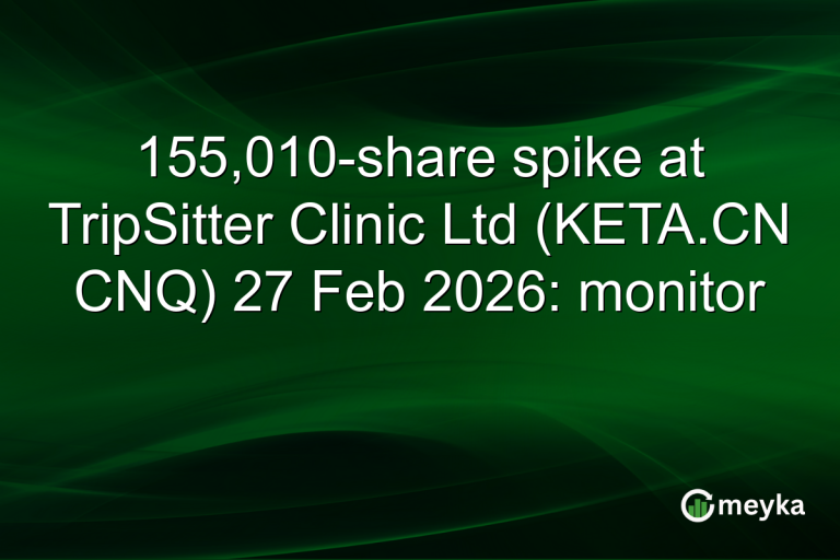 155,010-share spike at TripSitter Clinic Ltd (KETA.CN CNQ) 27 Feb 2026: monitor