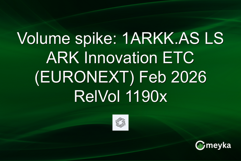 Volume spike: 1ARKK.AS LS ARK Innovation ETC (EURONEXT) Feb 2026 RelVol 1190x