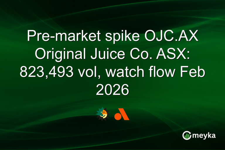 Pre-market spike OJC.AX Original Juice Co. ASX: 823,493 vol, watch flow Feb 2026