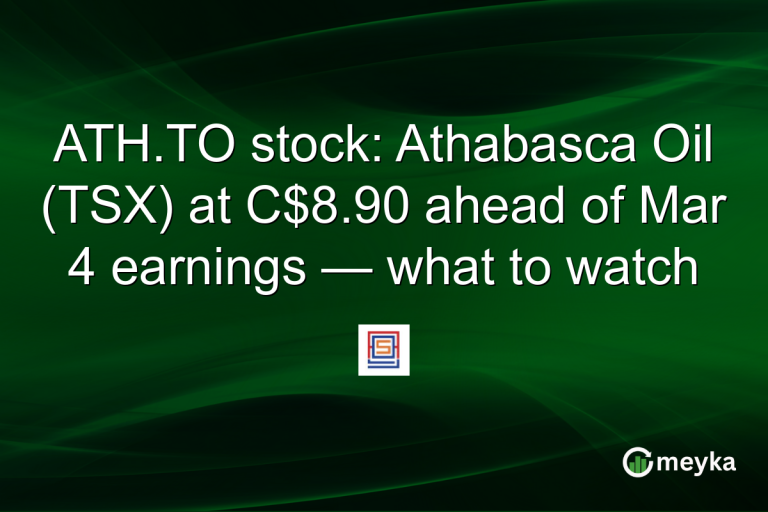 ATH.TO stock: Athabasca Oil (TSX) at C$8.90 ahead of Mar 4 earnings — what to watch