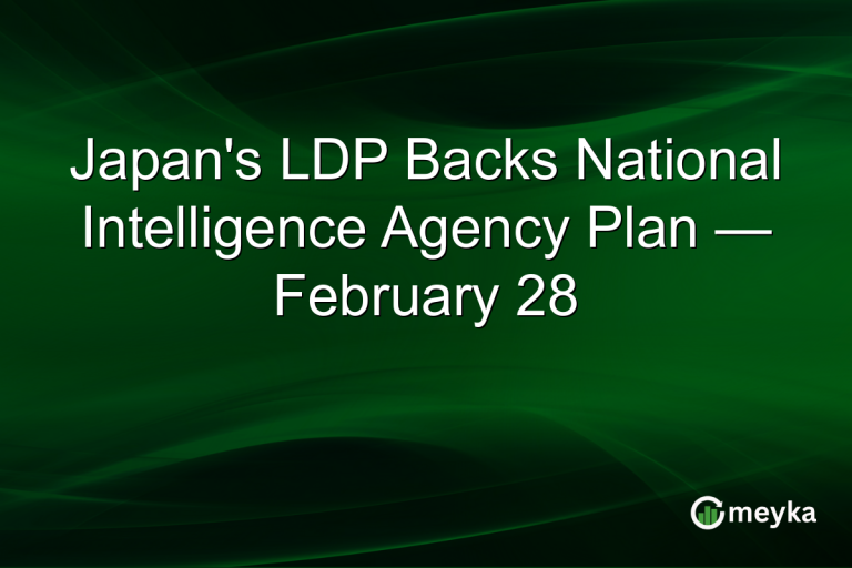 Japan's LDP Backs National Intelligence Agency Plan — February 28
