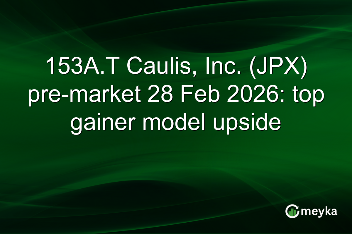 153A.T Caulis, Inc. (JPX) pre-market 28 Feb 2026: top gainer model upside