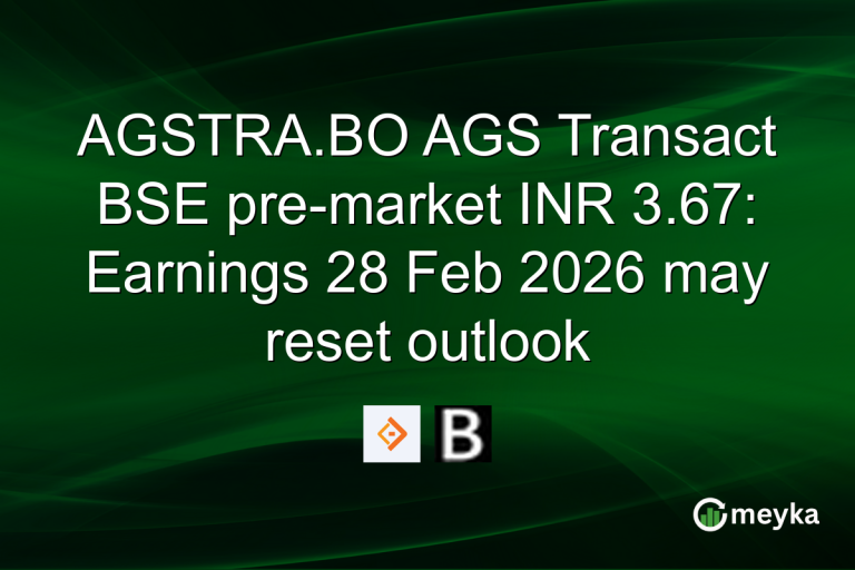 AGSTRA.BO AGS Transact BSE pre-market INR 3.67: Earnings 28 Feb 2026 may reset outlook