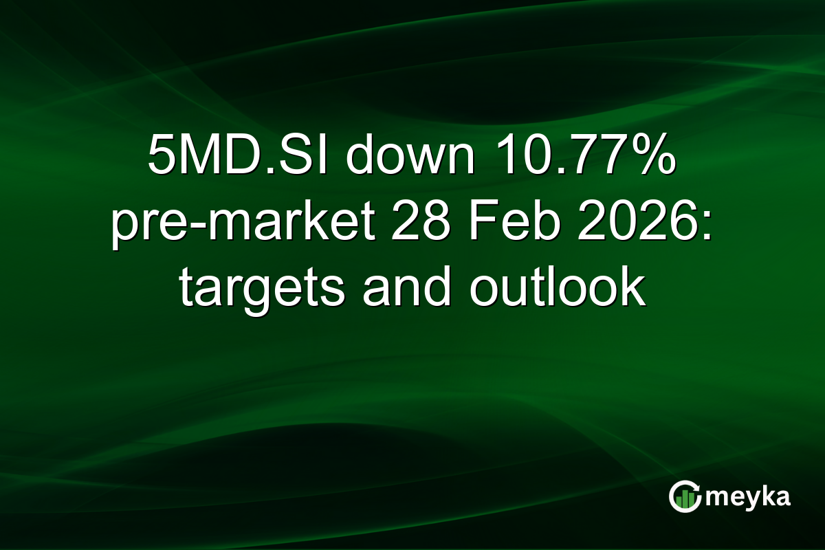 5MD.SI down 10.77% pre-market 28 Feb 2026: targets and outlook