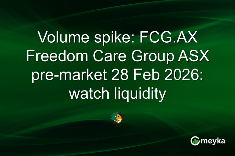 Volume spike: FCG.AX Freedom Care Group ASX pre-market 28 Feb 2026: watch liquidity