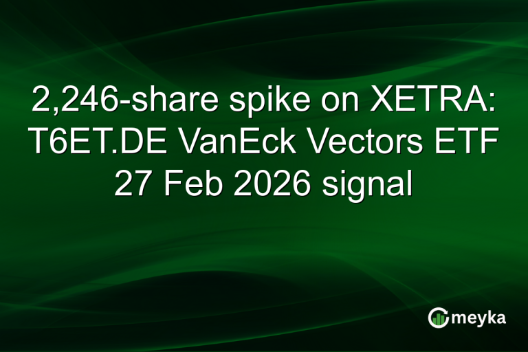 2,246-share spike on XETRA: T6ET.DE VanEck Vectors ETF 27 Feb 2026 signal
