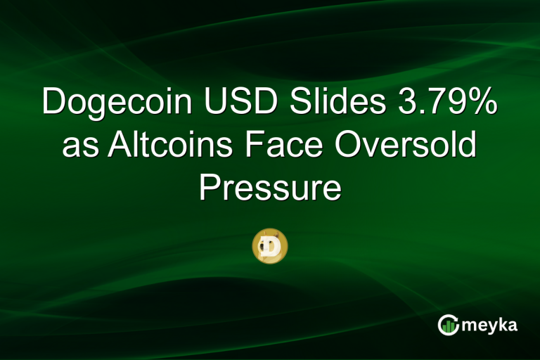Dogecoin USD Slides 3.79% as Altcoins Face Oversold Pressure