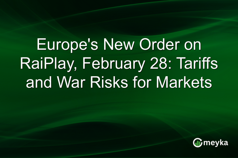 Europe's New Order on RaiPlay, February 28: Tariffs and War Risks for Markets