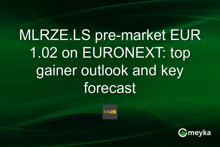 MLRZE.LS pre-market EUR 1.02 on EURONEXT: top gainer outlook and key forecast
