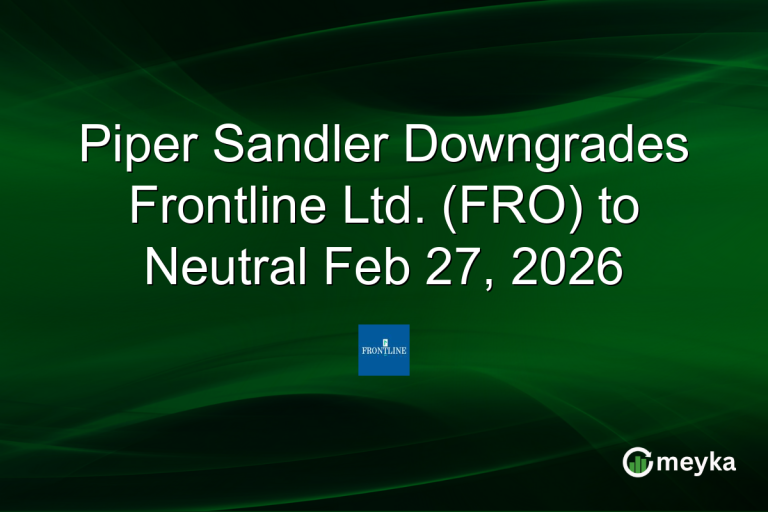 Piper Sandler Downgrades Frontline Ltd. (FRO) to Neutral Feb 27, 2026