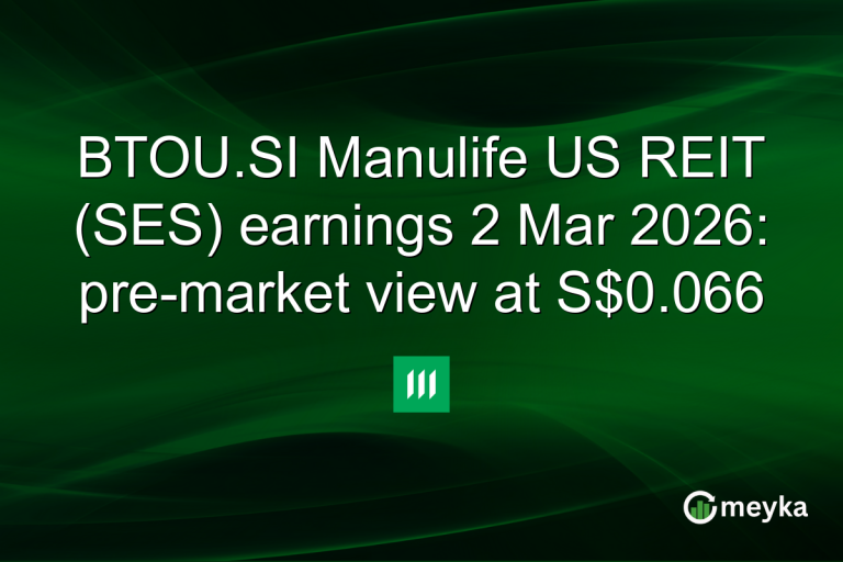 BTOU.SI Manulife US REIT (SES) earnings 2 Mar 2026: pre-market view at S$0.066