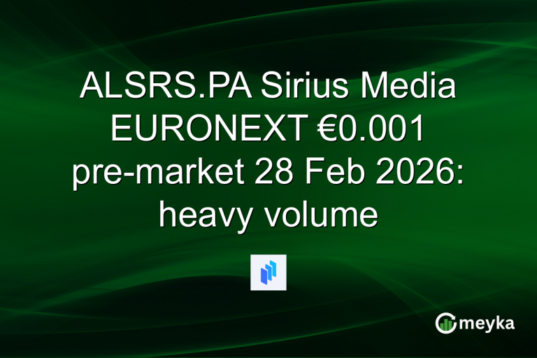 ALSRS.PA Sirius Media EURONEXT €0.001 pre-market 28 Feb 2026: heavy volume