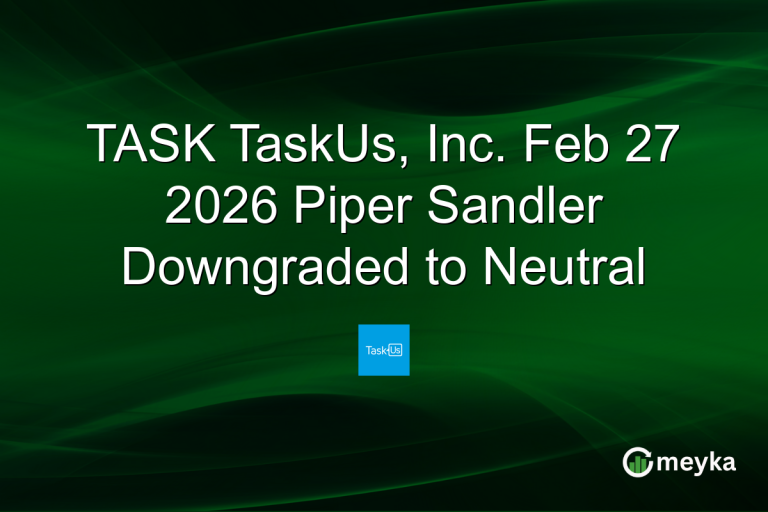 TASK TaskUs, Inc. Feb 27 2026 Piper Sandler Downgraded to Neutral
