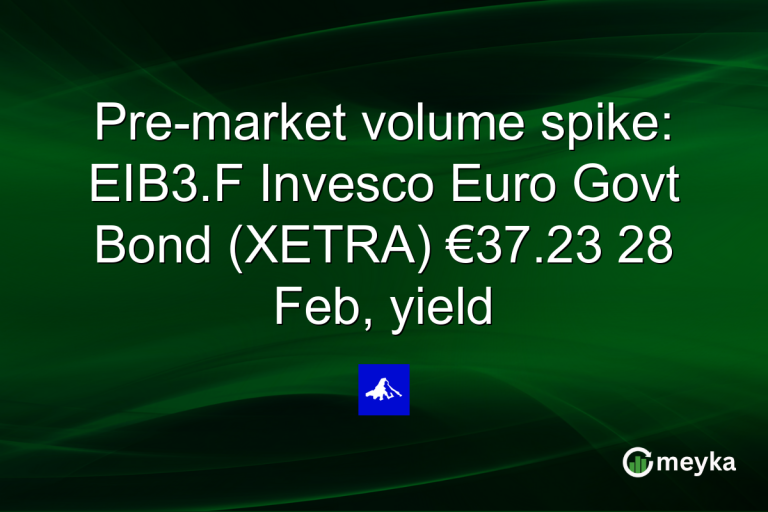 Pre-market volume spike: EIB3.F Invesco Euro Govt Bond (XETRA) €37.23 28 Feb, yield