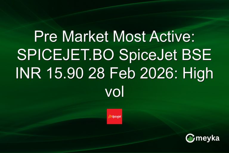 Pre Market Most Active: SPICEJET.BO SpiceJet BSE INR 15.90 28 Feb 2026: High vol