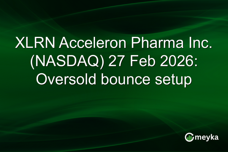 XLRN Acceleron Pharma Inc. (NASDAQ) 27 Feb 2026: Oversold bounce setup