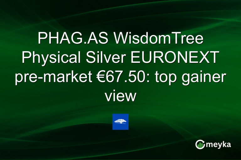 PHAG.AS WisdomTree Physical Silver EURONEXT pre-market €67.50: top gainer view
