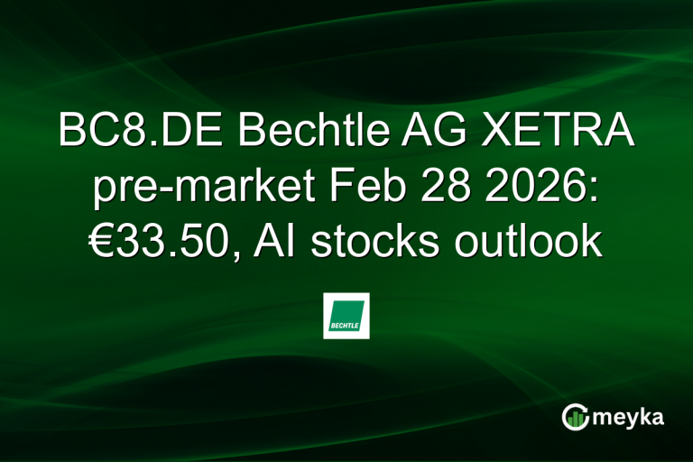 BC8.DE Bechtle AG XETRA pre-market Feb 28 2026: €33.50, AI stocks outlook