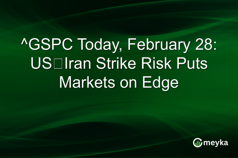 ^GSPC Today, February 28: US‑Iran Strike Risk Puts Markets on Edge