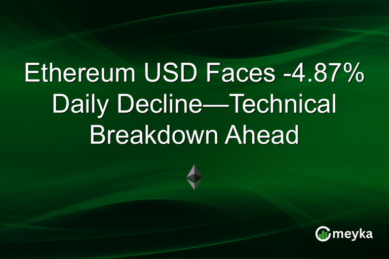 Ethereum USD Faces -4.87% Daily Decline—Technical Breakdown Ahead