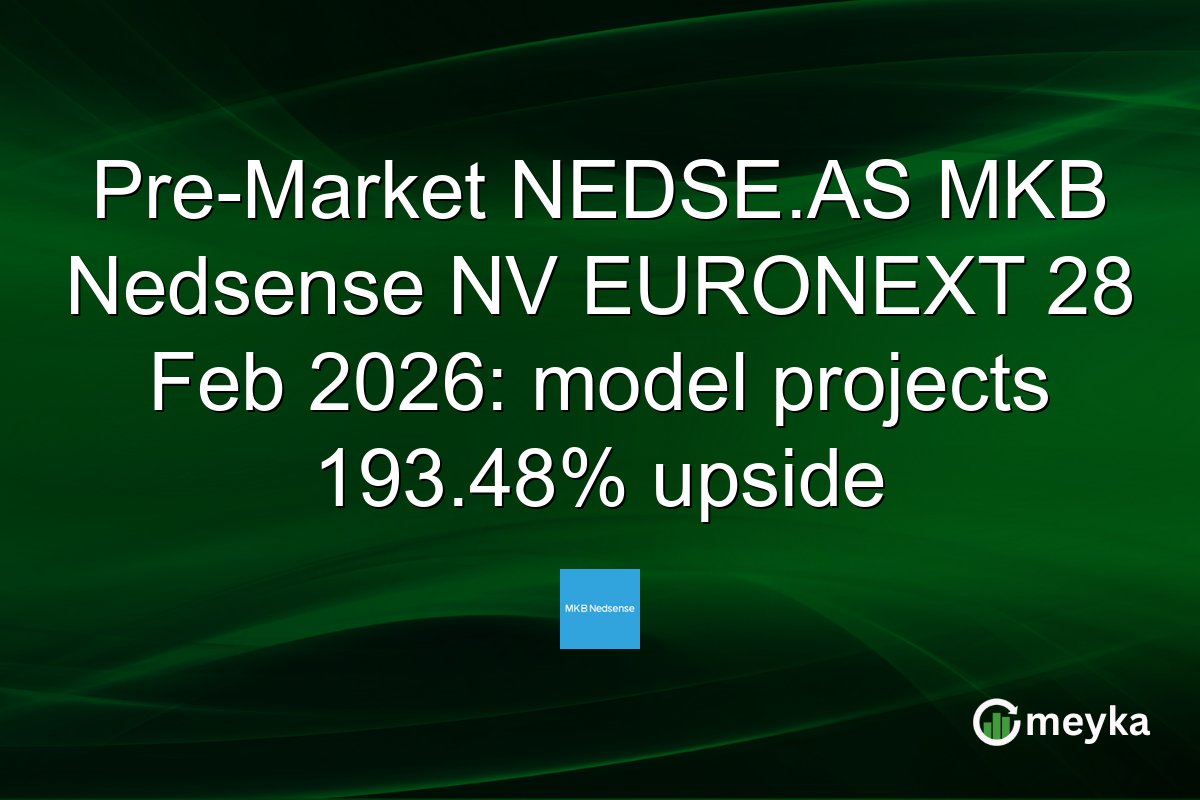Pre-Market NEDSE.AS MKB Nedsense NV EURONEXT 28 Feb 2026: model projects 193.48% upside