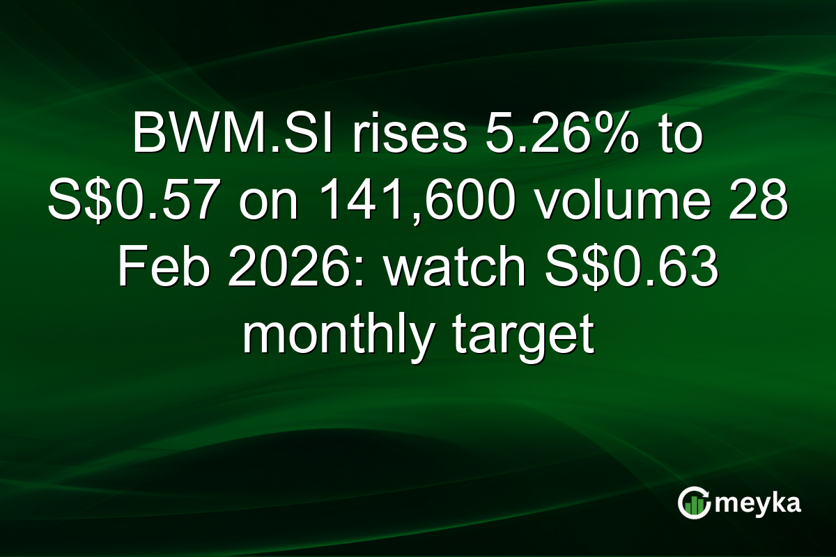 BWM.SI rises 5.26% to S$0.57 on 141,600 volume 28 Feb 2026: watch S$0.63 monthly target