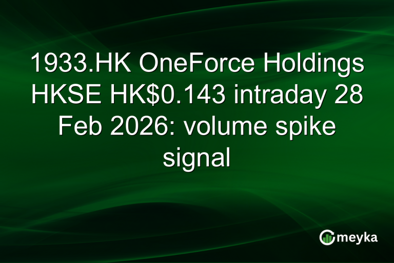 1933.HK OneForce Holdings HKSE HK$0.143 intraday 28 Feb 2026: volume spike signal