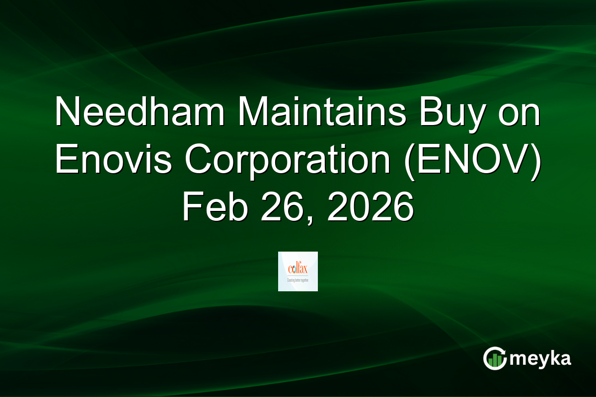 Needham Maintains Buy on Enovis Corporation (ENOV) Feb 26, 2026