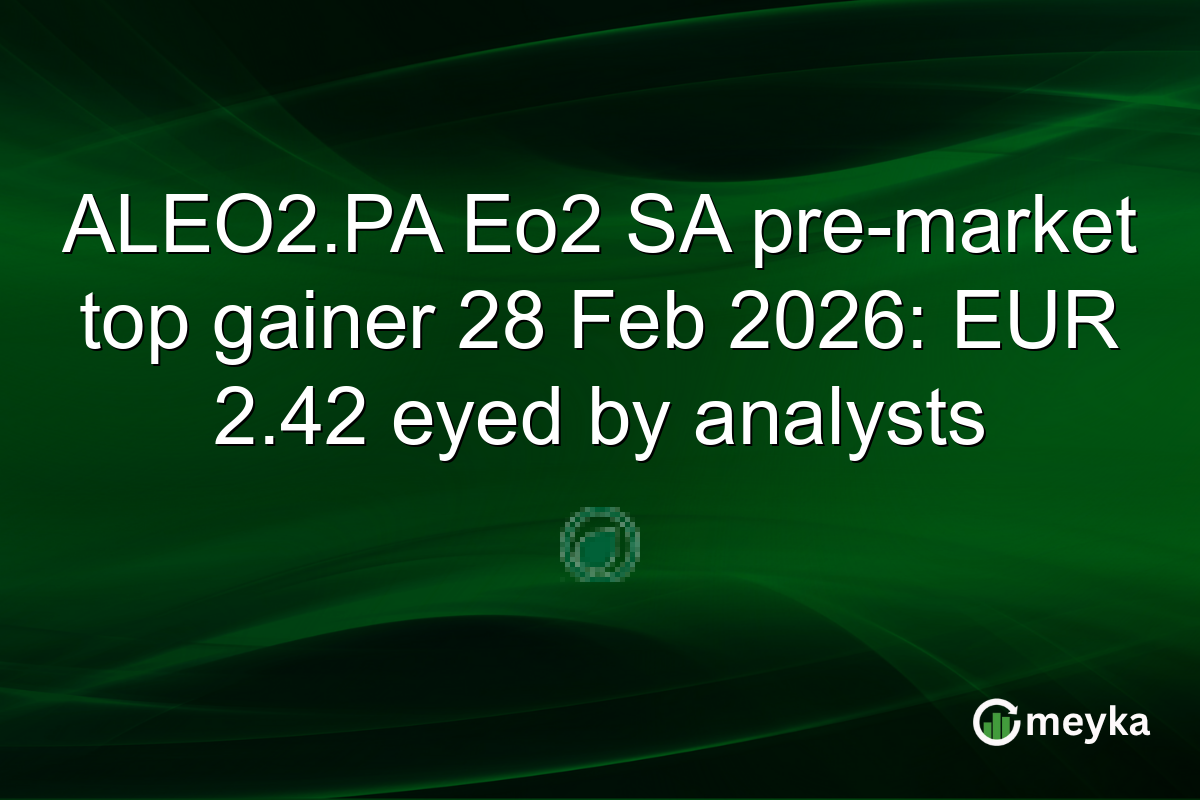 ALEO2.PA Eo2 SA pre-market top gainer 28 Feb 2026: EUR 2.42 eyed by analysts
